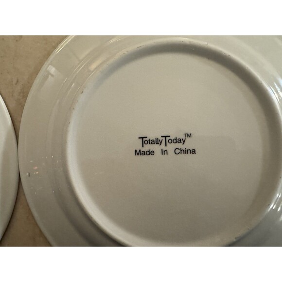 Totally Today Dinner Plates 10" Country Apple Design Set of 4 Vintage - Picture 4 of 5